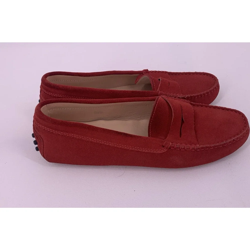 TOD'S Gommino Suede Driving Loafers Size 36.5 US 6.5